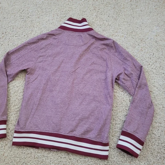 Trademark Brooklyn Cloth Burgundy Varsity Jacket Mens M Retro 90s Streetwear - Picture 11 of 14